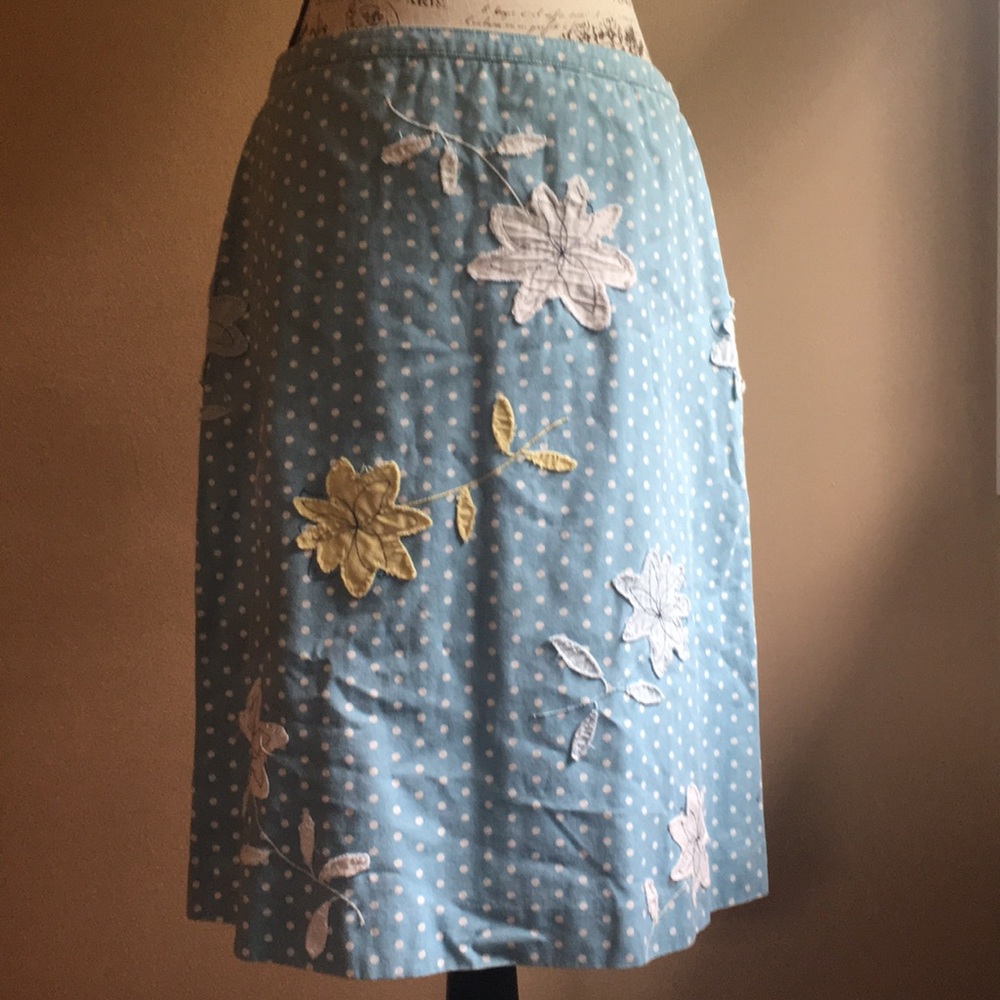 Vintage Boden A-line Appliqué Skirt